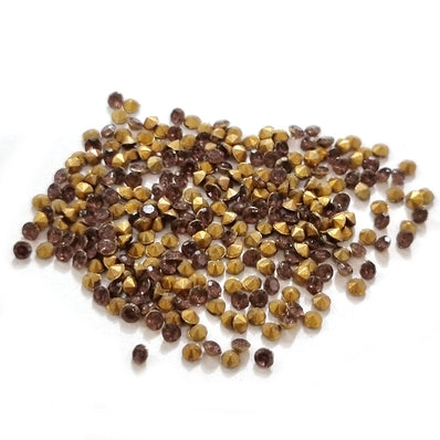 CHATONS, GLASS RHINESTONE, SOLD PER PACK OF 1440 PCS, SIZE VERY TINE ABOUT 1.5MM