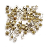 1440 PCS PKG. POINT BACK CHATONS, RESIN STONE RHINESTONE Clear white size about 2.5mm
