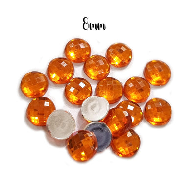 500 Pcs pack Round Acrylic stone for adornment Size mentioned on image