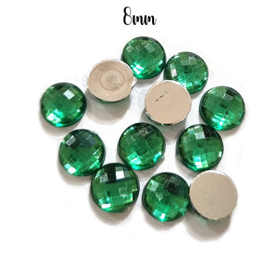 500 Pcs pack Round Acrylic stone for adornment Size mentioned on image