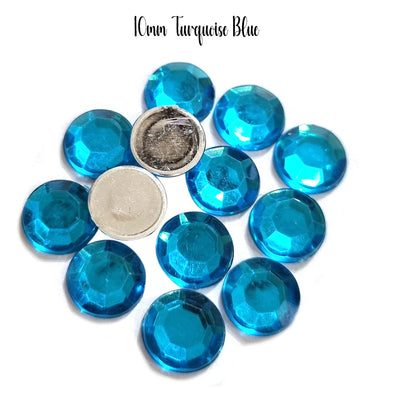 500 Pcs pack Round Acrylic stone for adornment Size mentioned on image