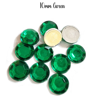 500 Pcs pack Round Acrylic stone for adornment Size mentioned on image