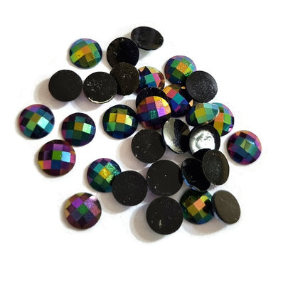 500 Pcs Pkg. 6mm Round Metallic Rhinestones for art, crafts, dress and Jewelry making