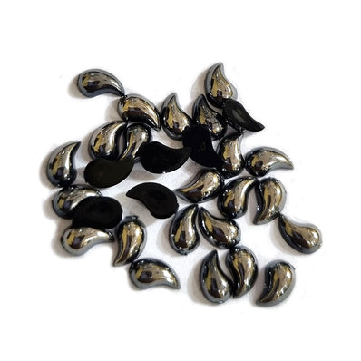 500 Pcs Pkg. Curly Drop Metallic Rhinestones for art, crafts, dress and Jewelry making