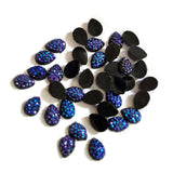 500 PCS PKG. 4X6MM Drop SHAPE GLITTER METALLIC RHINESTONES FOR ART, CRAFTS, DRESS AND JEWELRY MAKING