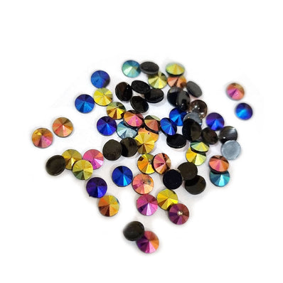 1000 Pcs Pkg. 4mm Metallic Rhinestones for art, crafts, dress and Jewelry making