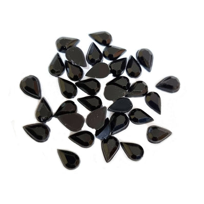 1440 Pcs Pkg. 4x6mm size, Black, Rhiestones for art and crafts