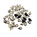 500 Pcs Pkg. 6x4mm drop Metallic Rhinestones for art, crafts, dress and Jewelry making