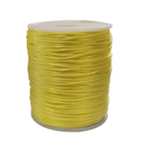 10 Meters Pkg. 1.5mm Yellow, Silky Rattail silk Cord Chinese Knot threads
