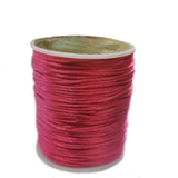 10 Meters Pkg. 1.5mm Pinkish Red, Silky Rattail silk Cord Chinese Knot threads