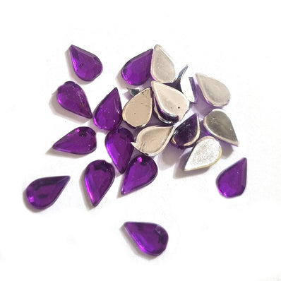 500 pcs PKG. PACK DROP ACRYLIC CRYSTAL RHINESTONES in size about 5x8mm