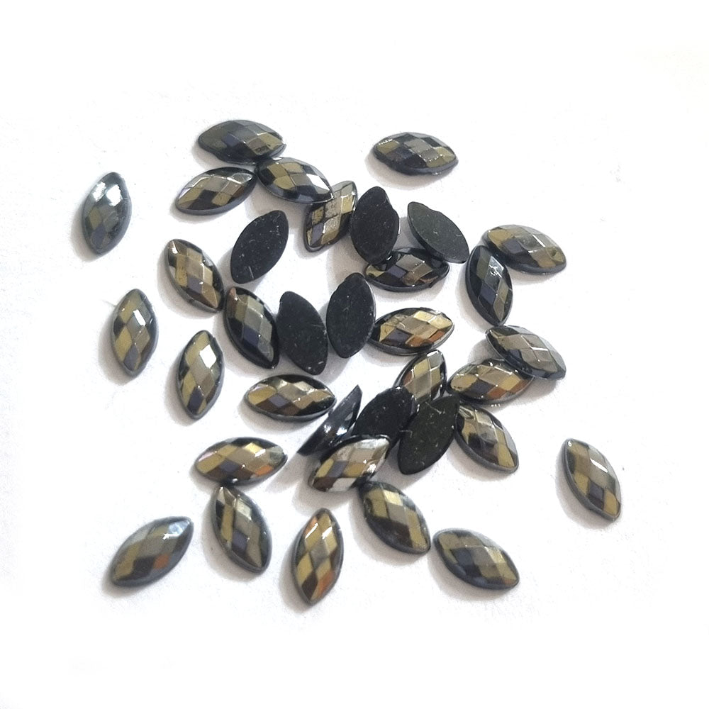 500 pcs PKG. PACK Oval Boat shape ACRYLIC CRYSTAL RHINESTONES in size about 3x6mm