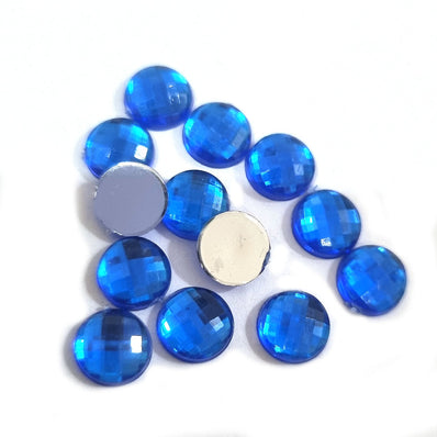 500PCS PKG. 8MM ROUND ACRYLIC STONE in size about 8mm