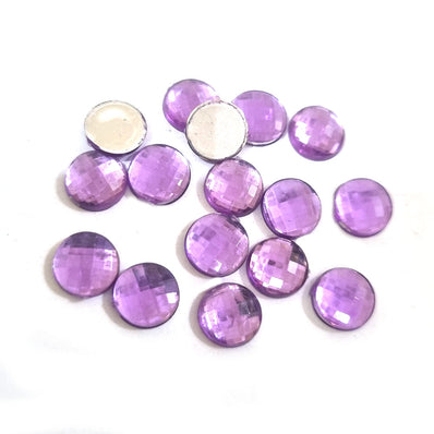 500PCS PKG. 8MM ROUND ACRYLIC STONE in size about 8mm