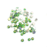 1000 Pcs Round green on gold dot, 3mm size