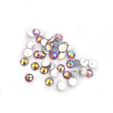 500 PCS SILVER METALLIC OVAL RHINESTONES FOR ART AND CRAFTS
