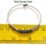 Per Piece Metal bangle kada Oxidized tone