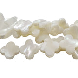 Flower shape SHAPE MOTHER OF PEARL MOP SHELL BEADS SOLD PER LINE ABOUT 30 BEADS IN SIZE ABOUT