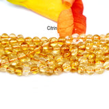 4mm Natural Citrin gemstone beads, sold per line about 88~89 beads