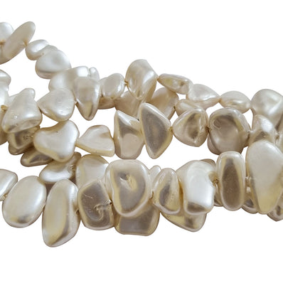 Per line Nugget Size 8~12mm uneven shape, about 50~53 beads