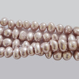 6~7mm Potato Shape fine quality of Shell Pearl Sold Per Line about 78~80 Beads