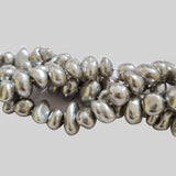 6~7mm Potato Shape fine quality of Shell Pearl Sold Per Line about 78~80 Beads.