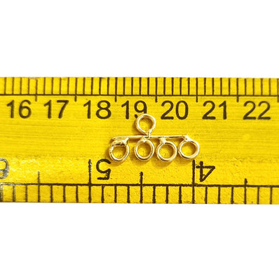 10pcs Pkg. 4 Loops connector findings for jewelry making