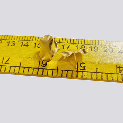 3 Pairs Pkg. (6pcs) Gold plated Ear tops stud