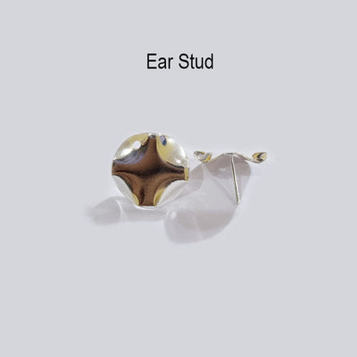 3 Pairs Pkg. (6pcs) silver plated Ear tops stud