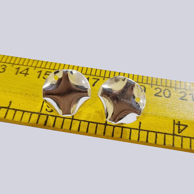 3 Pairs Pkg. (6pcs) silver plated Ear tops stud