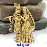 5pcs Pkg. Radha Krishna Golden, Pendants for Jewelry Making