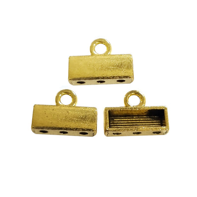 10PCS PKG. 3 HOLE CONNECTOR BAR Gold PLATED