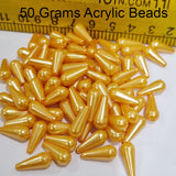 50grams pkg. 3 colors available on sale acrylic base drop beads