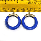 2pcs. Ear hoops Blue