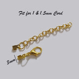 10 PCS PACK EXTENSION CHAIN FINDINGS FOR JEWELRY MAKING, Gold PLATED