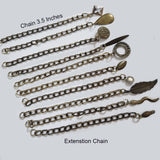 25pcs SALE Lot Extension chain Deep Oxidizing Bronze colors