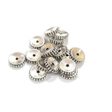 50 Pcs Pkg. Metal German Silver alloy beads spacer in size about 9mm