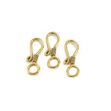 10 PIECES PACK GOLD POLISHED ' HANDMADE S HOOK FOR JEWELLERY MAKING IN SIZE ABOUT 23 MM