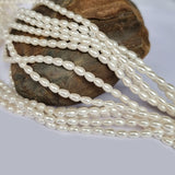 3x5mm, Drop Shape, high quality of Shell Pearl beads Sold Per Line about 82~83 Beads