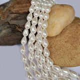 6x9mm Size, Drop Shape, high quality of Shell Pearl beads Sold Per Line about 44~45 Beads