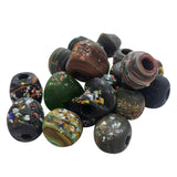 50 Pcs, Approx 500 Gram, Large Hole Old and rare beads, designs may vary, 3 shown for variation