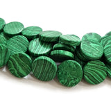 5 String, Each string about 15 inches long Malachite stone, Approx 125 beads,