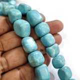 2 String, Each string about 16 inches Turquoise stone, Approx 60 beads,