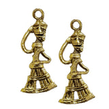 5 pcs pkg. handmade dhokra Pendants charms