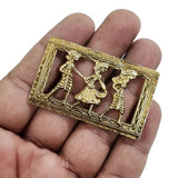 5 pcs pkg. handmade dhokra Pendants charms