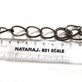 18 inches long, Black gunmetal thick chain