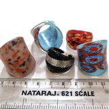 5 pcs Glass ring fashion jewelry sale lot