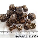 30Pcs Mix Palm Wood beads handmade for vintage tribal jewelry making