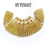 Per Pc. DIY pendant gold plated