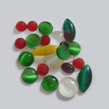 100pcs mix real cats eye stone